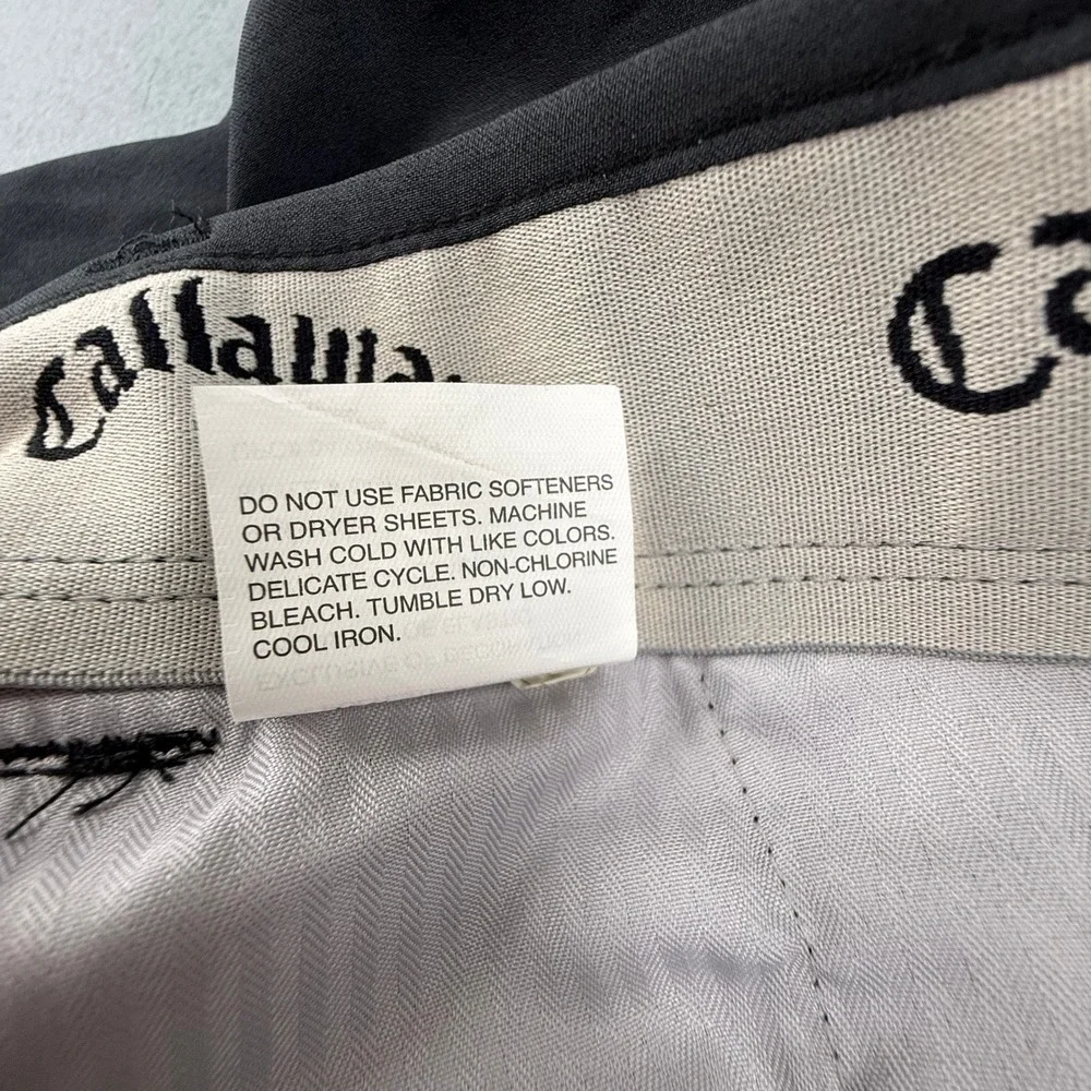 Callaway Golf Shorts Mens 36 Grey Performance Stretch Flat Front CGBSE0T7